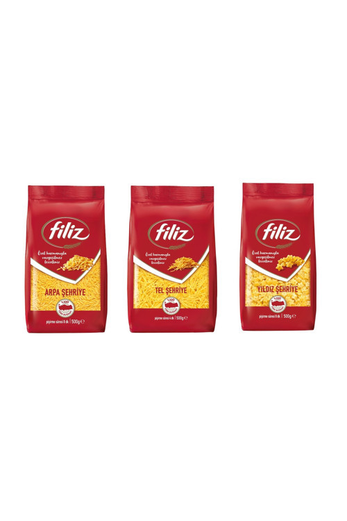 Makarna Arpa+Tel+Yıldız Şehriye 500 G x 1 Adet Şehriye Seti