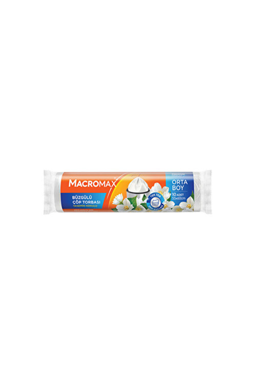 3 ADET Macromax Çöp Torbası Büzgülü Yasemin Kokulu 10 Lu