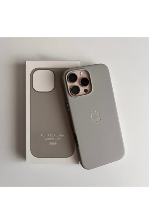iPhone 15 Pro Max Magsafe Animasyonlu Deri Lansman Leather Kılıf