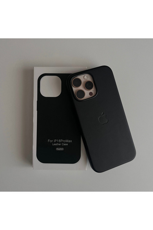 iPhone 13-14 Magsafe Animasyonlu Deri Lansman Leather Kılıf