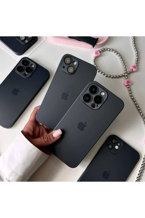 iPhone AG Glass MagSafe Tam Kaplama Lens Korumalı - Siyah İPHONE 13 PRO MAX