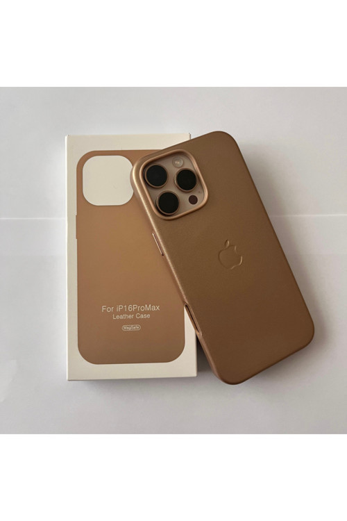iPhone 15 Pro Max Magsafe Animasyonlu Deri Lansman Leather Kılıf