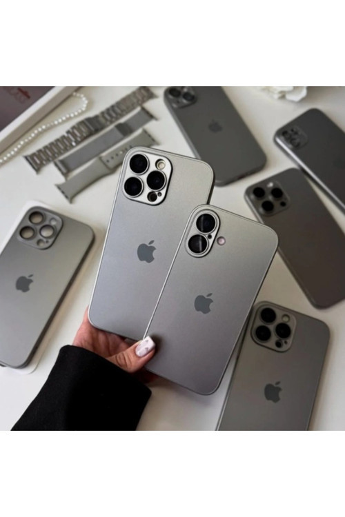 iPhone AG Glass MagSafe Tam Kaplama Lens Korumalı - Natural Gri İPHONE 13 PRO MAX