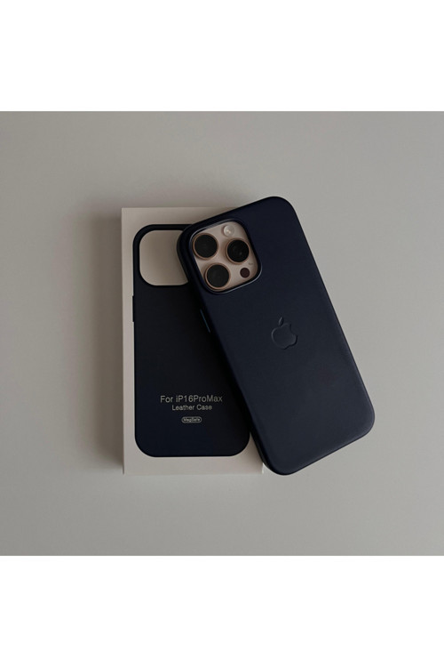 iPhone 16 Pro Max Magsafe Animasyonlu Deri Lansman Leather Kılıf