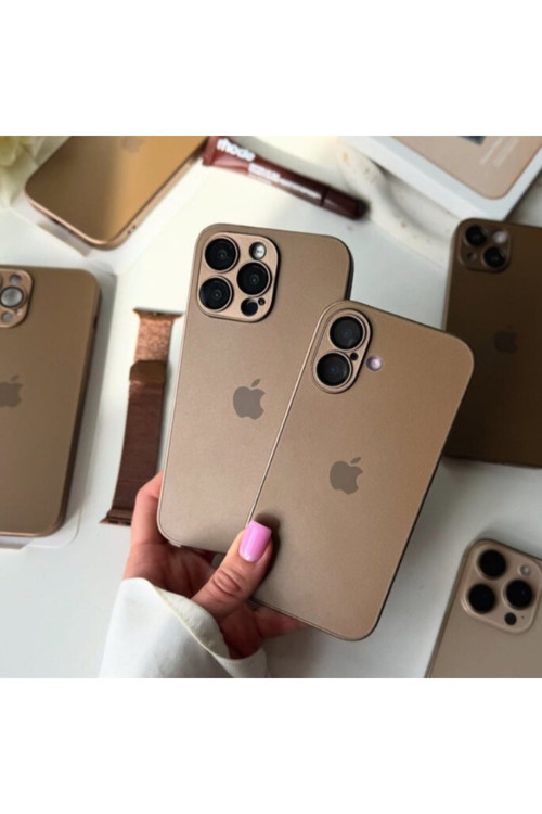 iPhone AG Glass MagSafe Tam Kaplama Lens Korumalı - Çöl Titanyumu İPHONE 17 PRO