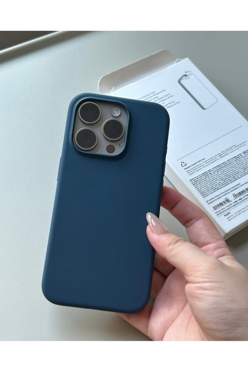 Apple iPhone 15 Pro Max MagSafe Animasyonlu Kutulu Liquid Silikon Kadife İçli Kılıf