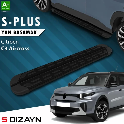 Citroen C3 Aircross 2 S-Plus Siyah Yan Basamak 183 Cm 2024 Üzeri A+ Kalite