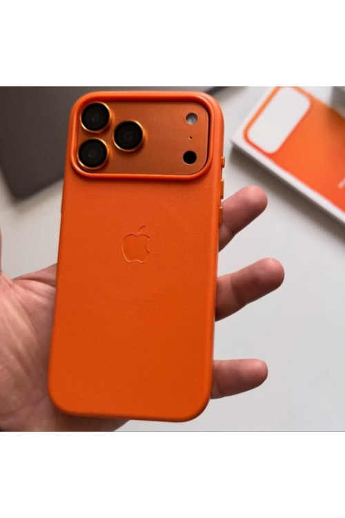 iPhone 17 Pro Max Magsafe Animasyonlu Deri Lansman Leather Kılıf