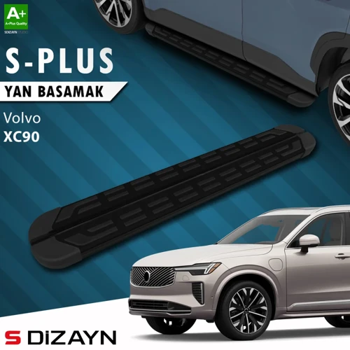 Volvo XC90 Makyajlı Benzinli S-Plus Siyah Yan Basamak 203 Cm 2024 Üzeri A+ Kalite