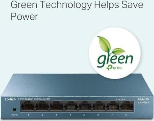 Ls108G 8 Port Gigabit Desktop Metal Swıtch