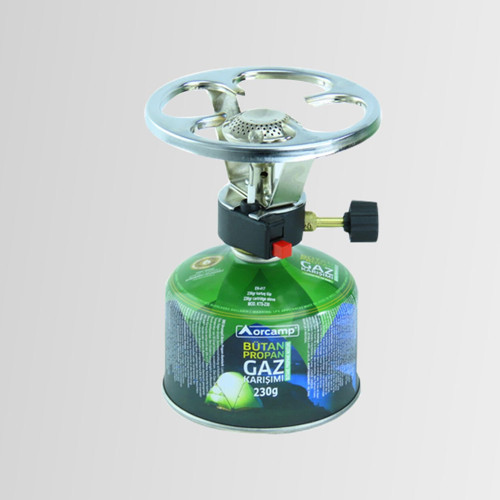 CK-192 Siboplu Çakmaklı Kamp Ocak 230 Gram Tüplü Set