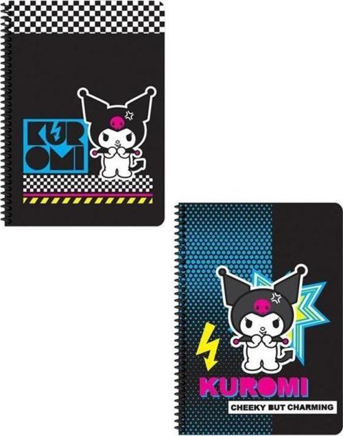 Kuromi A4 80 Yaprak Karton Kapak Defter 2 li Set 4