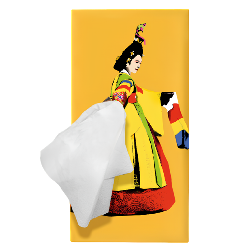 Tissue Up Girl Chunaeng Peçetelik Sarı
