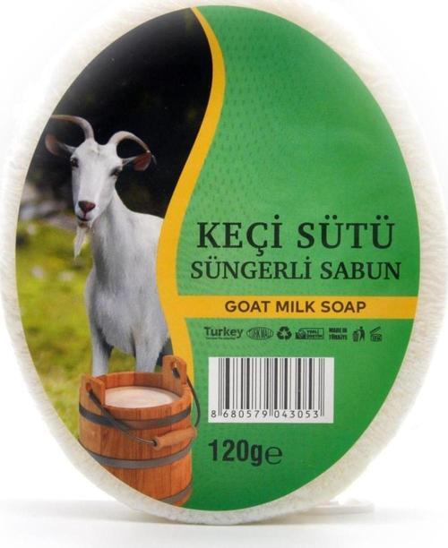 Keçi Sütü Özlü Süngerli Sabun Banyo Duş Sabunu 120 G