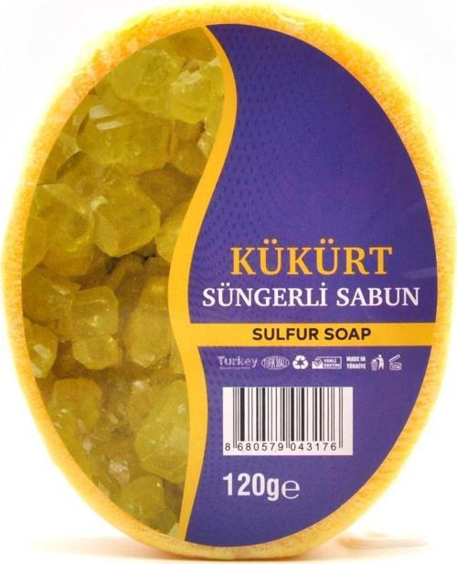Kükürt Özlü Süngerli Sabun Banyo Duş Sabunu 120 G
