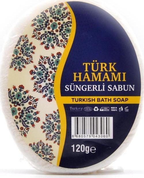 Türk Hamamı Süngerli Sabun Banyo Duş Sabunu 120 G