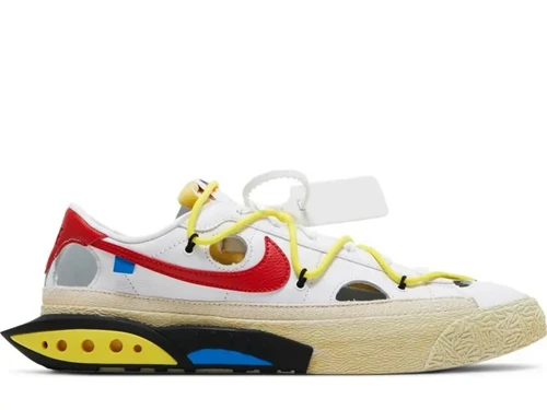 Off-White x Blazer Low White University Red DH7863-100 JUSTSTEP