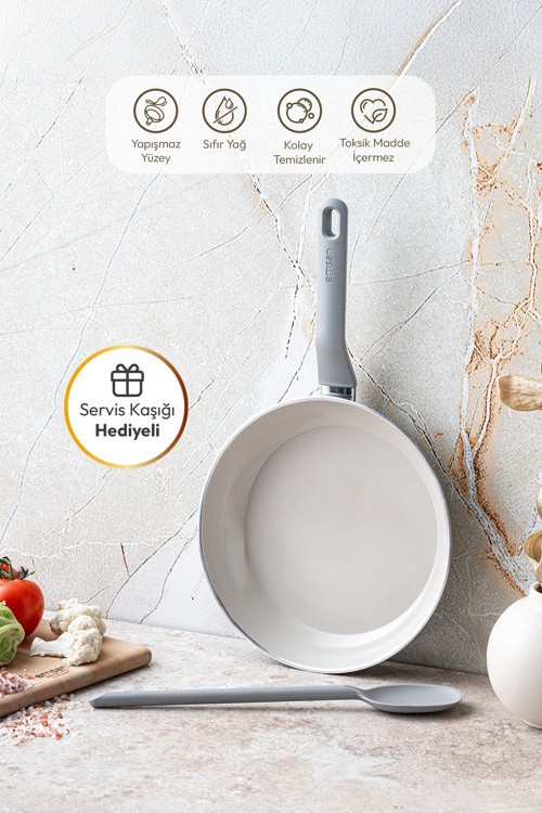 Swiss Cyrstal RS Tava Gri 24 cm