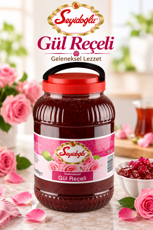 Gül Reçeli 5 Kg – Geleneksel Lezzet | Ekonomik Boy