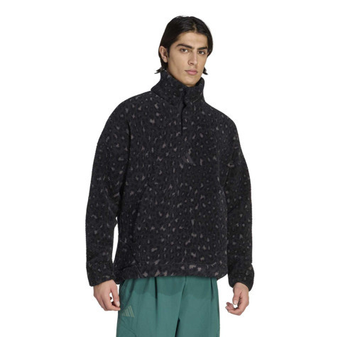 KQ9093-E Xpl Hp Snap Aop Erkek Sweatshirt Siyah