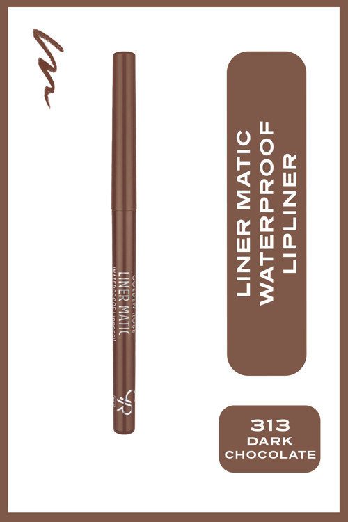 Liner Matic Waterproof Lippencil - Suya Dayanıklı Dudak Kalemi No:313 Dark Chocolate