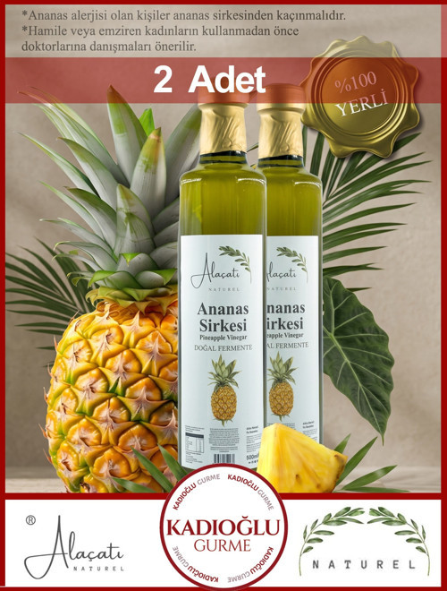 Naturel Ananas Sirkesi 500 ml x 2 Adet