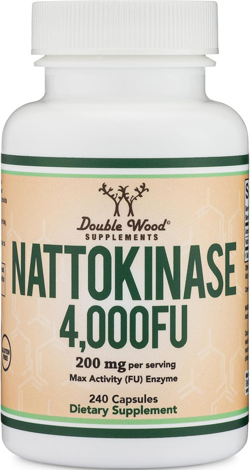 Supplements Nattokinase 4,000 FU, Supports Healthy Circulation, 240 Capsules