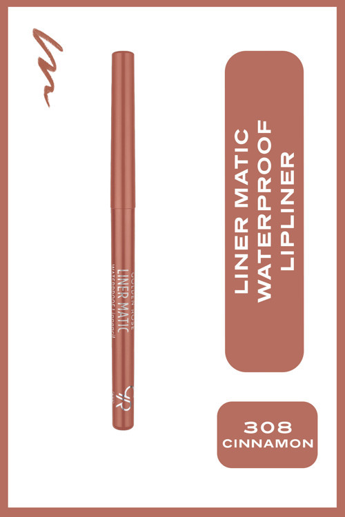 Liner Matic Waterproof Lippencil - Suya Dayanıklı Dudak Kalemi No:308 Cinnamon