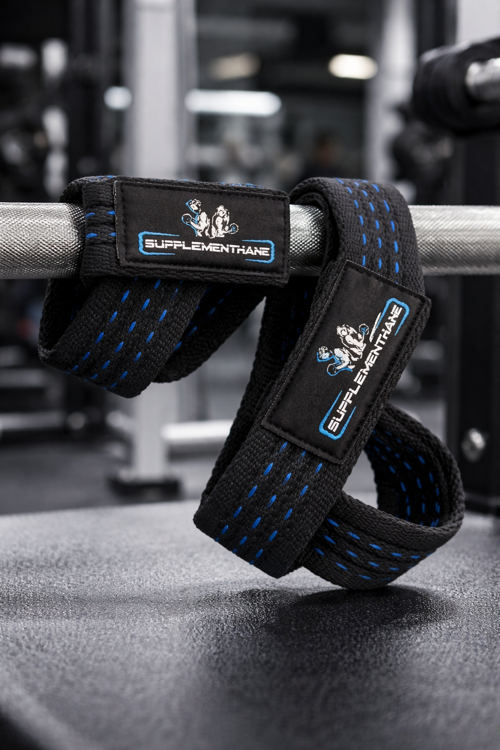 8 Loop Lifting Straps Halter Kayışı Straps 2'li Paket - Mavi