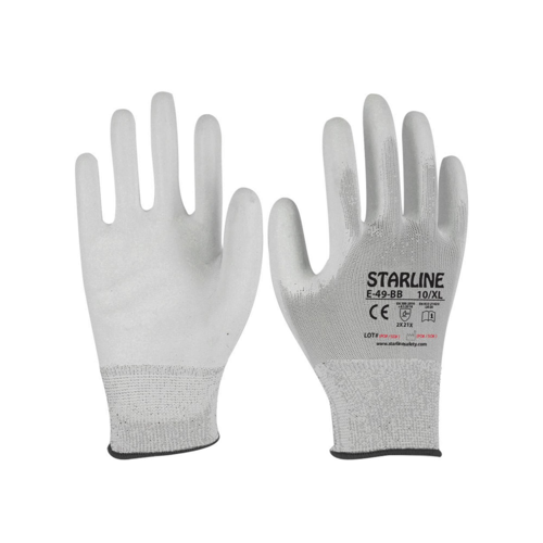 E-49-BB 1/2 PU (Poliüretan) Kaplı Hassas Montaj Eldiveni Beyaz 3121X