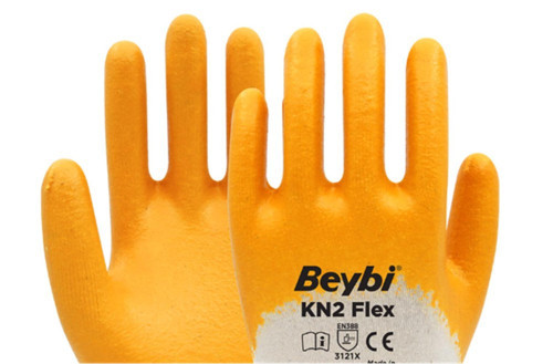 Pamuk Nitril PMK KN2 Flex 8 Beden Eldiven 12li Paket EN388 (3121X)