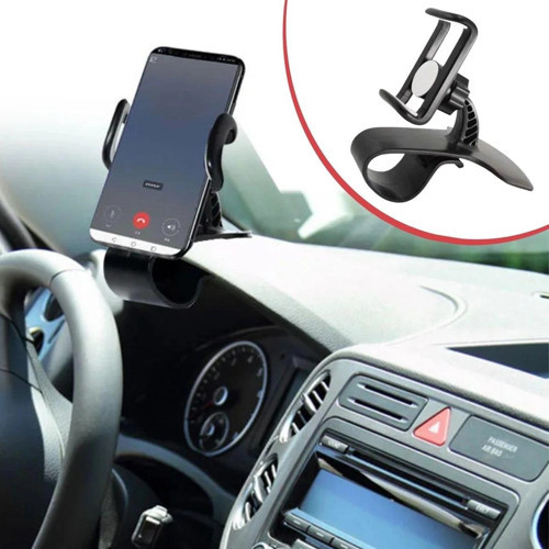 Araç İçi Konsola Takılan Döner Başlıklı Telefon Kıskacı Telefon Tutucu (5324)