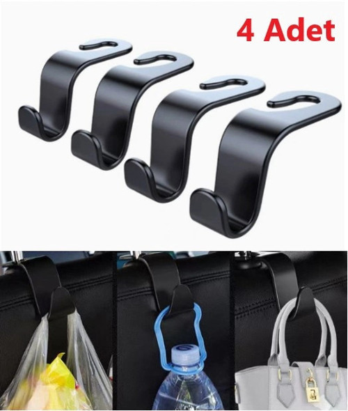 4 Adet Araba Koltuk Arkası Askı (5324)