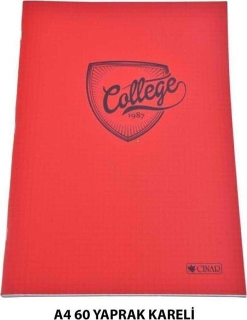 Çınar Pvc Kapaklı A4 Kareli Defter 60 Yaprak