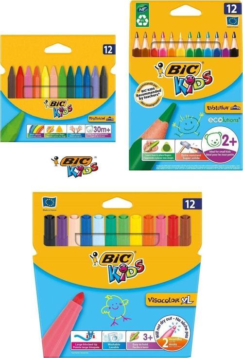 Jumbo Keçeli Boya Kalem 12'Li  Jumbo Kuru Boya Kalem 12'Li  Üçgen Pastel Boya Kalemi 12'Li