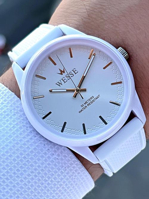 Silikon Kordon 50 Mt Suya Dayanıklı Plastik Kasa Genç Unisex Spor Kol Saati WWG.2093.02