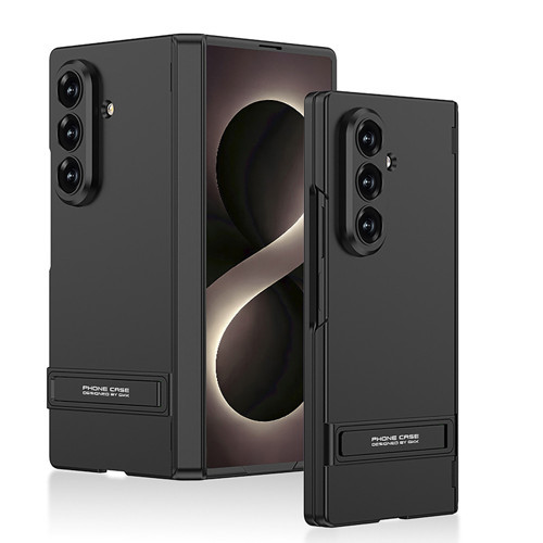 Galaxy Z Fold 8 Ultra Kılıf Kıpta Standlı Kılıf - Siyah