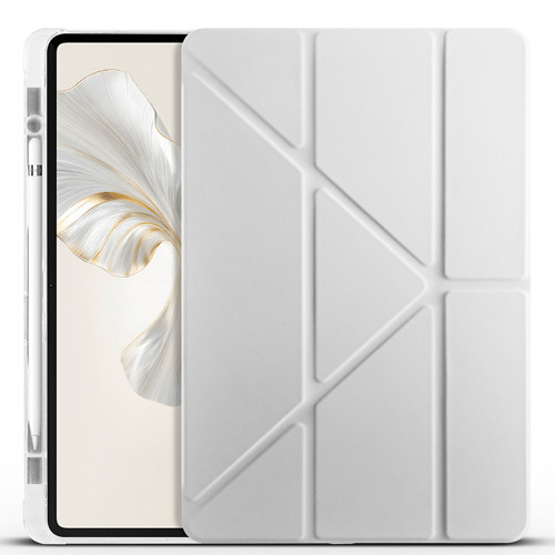 Honor Pad 9 Kılıf Tri Folding Kalem Bölmeli Standlı Kılıf - Gri