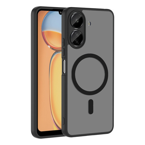 Xiaomi Poco C65 Kılıf M-safe Şarj Özellikli Babet Kılıf - Siyah