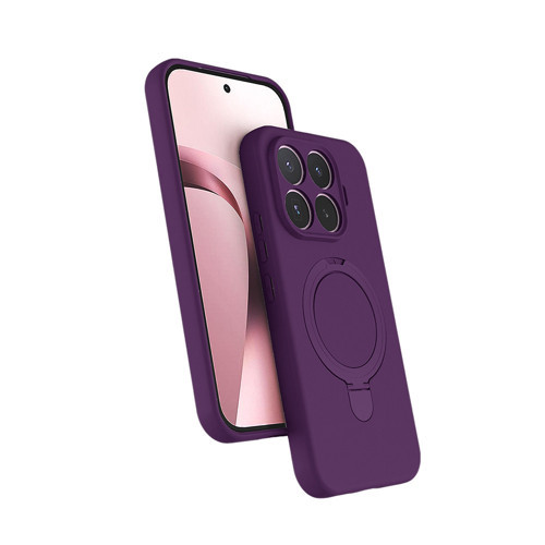 Xiaomi 17T Pro Kılıf M-safe Şarj Özellikli Standlı Samara Kılıf - Derin Mor