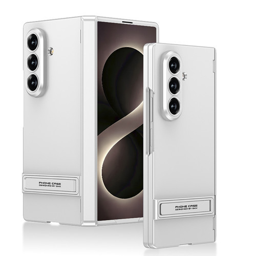 Galaxy Z Fold 8 Ultra Kılıf Kıpta Standlı Kılıf - Gümüş