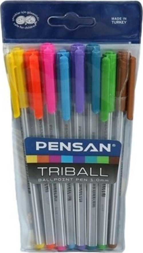 Trıball 8 Renk Tükenmez Kalem