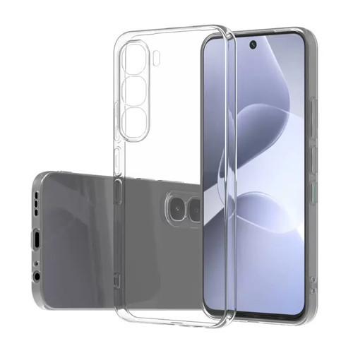 İnfinix Hot 60i Kılıf Süper Silikon Kılıf - Şeffaf