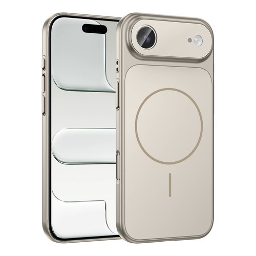 iPhone 17 Air Kılıf M-Safe Şarj Özellikli Kamera Korumalı Formen Kılıf - Gri