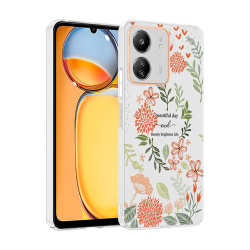 Xiaomi Poco C65 Kılıf Kamera Korumalı Desenli Klip Kılıf - Beautiful