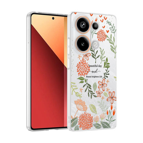 Xiaomi Redmi Note 13 Pro 4G Kılıf Kamera Korumalı Desenli Klip Kılıf - Beautiful