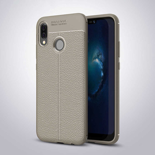 Huawei P20 Lite Kılıf Niss Silikon Kılıf - Gri