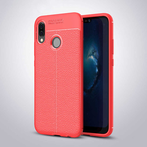Huawei P20 Lite Kılıf Niss Silikon Kılıf - Kırmızı
