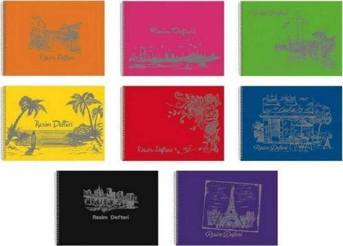 25X35 25 Yaprak Pp Kapak Spiralli Resim Defteri (248910)