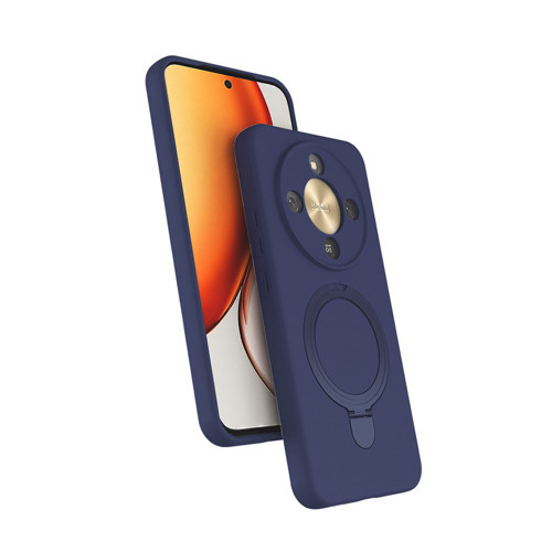Honor X9D Kılıf M-safe Şarj Özellikli Standlı Samara Kılıf - Lacivert